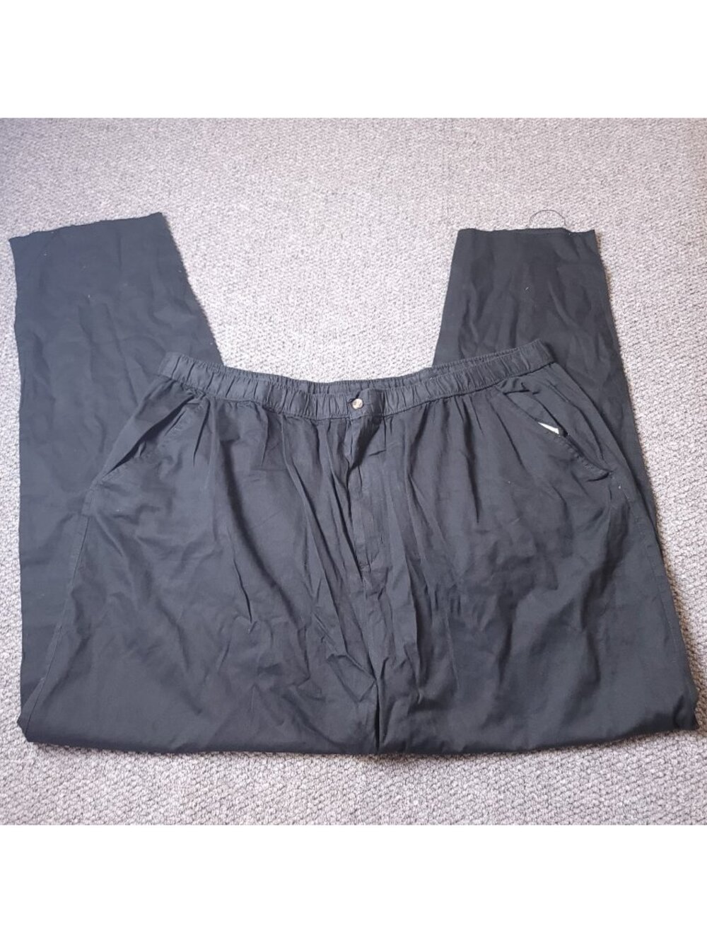 KingSize Pants Mens 3XL x38L Big Tall Elastic Black Chino Khaki Pull On y2K Work